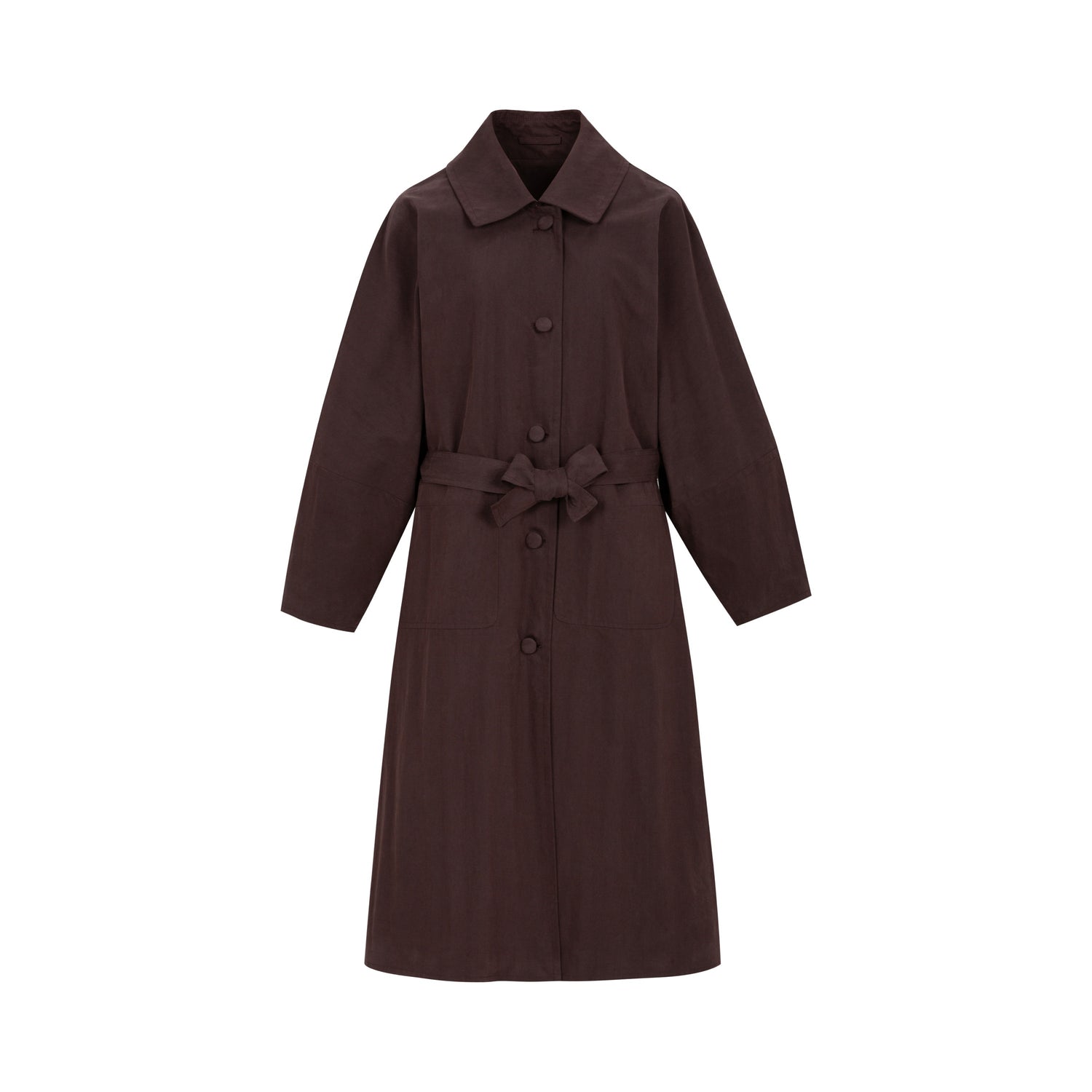 Dorydory_Garnet_Red_Vintage_Silhouette_Single_Breasted_Two_Button_Women&