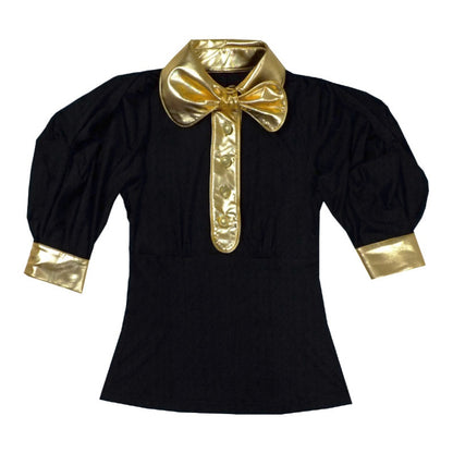 nit_alcove_Slimming_Cute_Loose_Folded_Princess_Short_Sleeve_Unisex_Shape_Retaining_Blouses_MISSTT