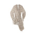 ALL iN plan Vintage Loose Long Sleeve Fairy Beige Plaid Casual Women Polyester Dress