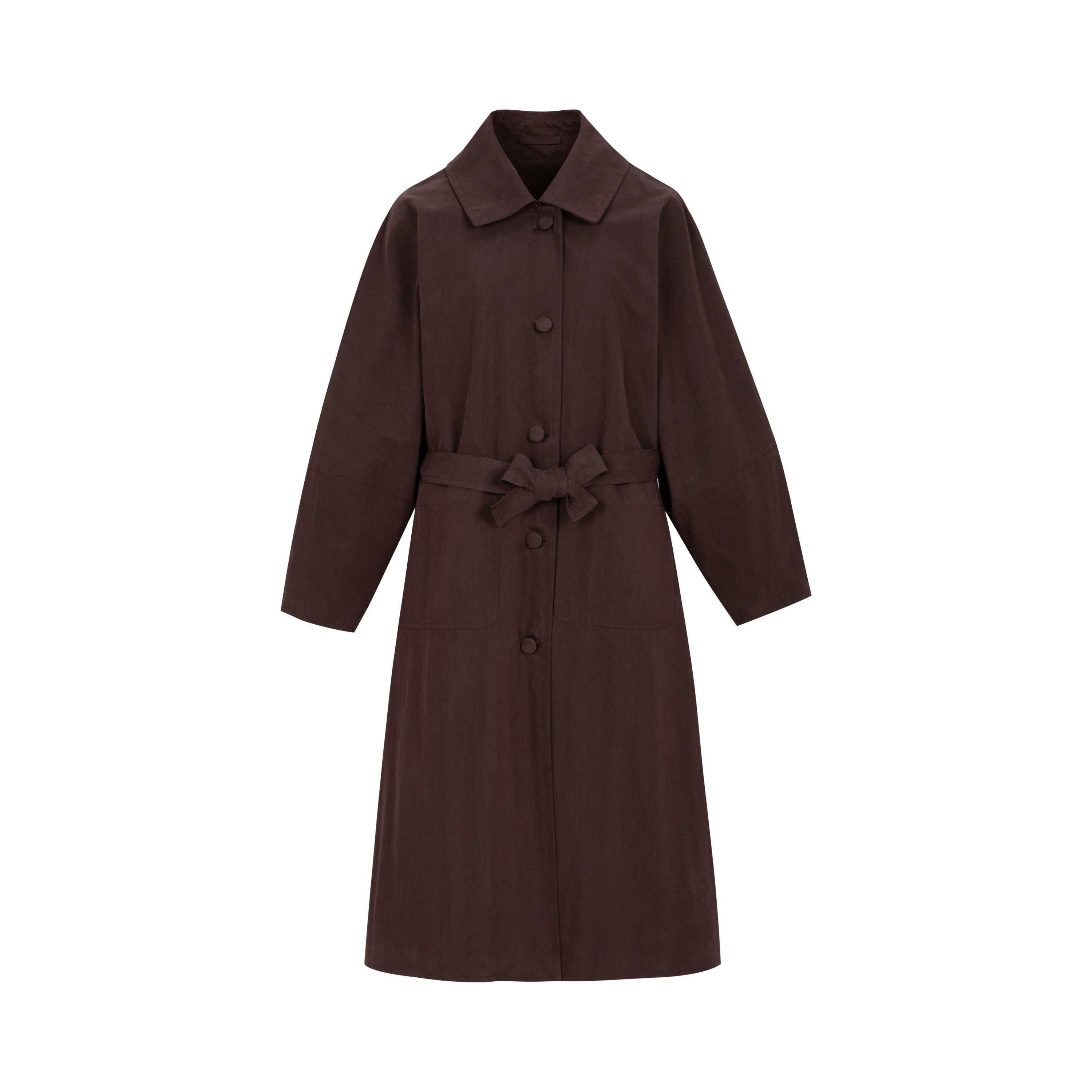 Dorydory_Garnet_Red_Vintage_Silhouette_Single_Breasted_Two_Button_Women&