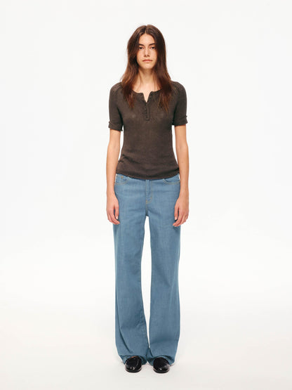 Northbutsouth Four Tone Multi Button Turnback Knit Women&