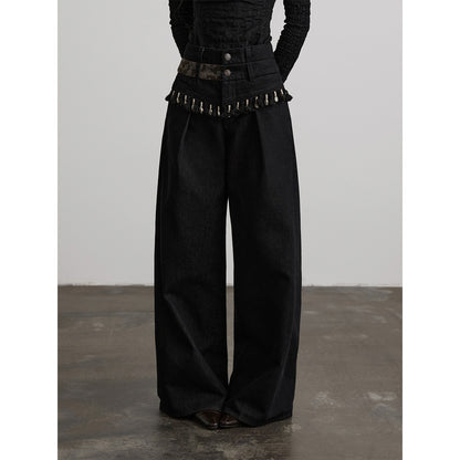 INDULGE_Durable_Washed_Natural_Waist_Pockets_Women_Black_Cotton_Wide-Leg_Jeans_MISSTT