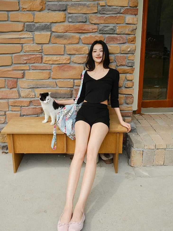 FU FRESH UP Skin Friendly Slim Fit High Waist Knit Women&