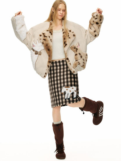 OuttheBlue 90 Percent Duck Down Warm Thick Casual Loose Short Lapel Women Down Jackets