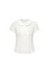 oinimi_White_Double_Button_Peter_Pan_Collar_Slim_Fit_Short_Sleeve_Women&