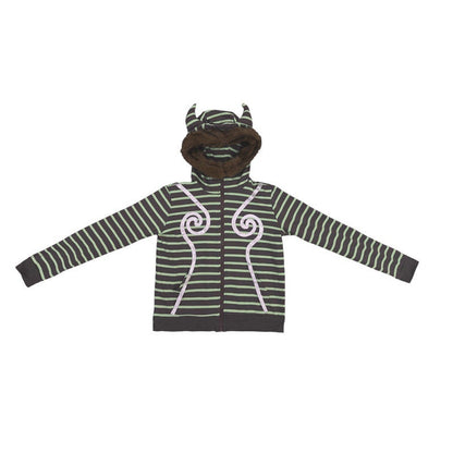 Ttsunami_Silver_Swirl_Striped_Fur_Collar_Zipper_Slim_Women&