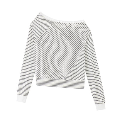 RUN_TO_THE_FUTURE_Lyocell_Wool_Blend_Loose_Fit_Slanted_Neck_Striped_Long_Sleeve_T-Shirts_MISSTT
