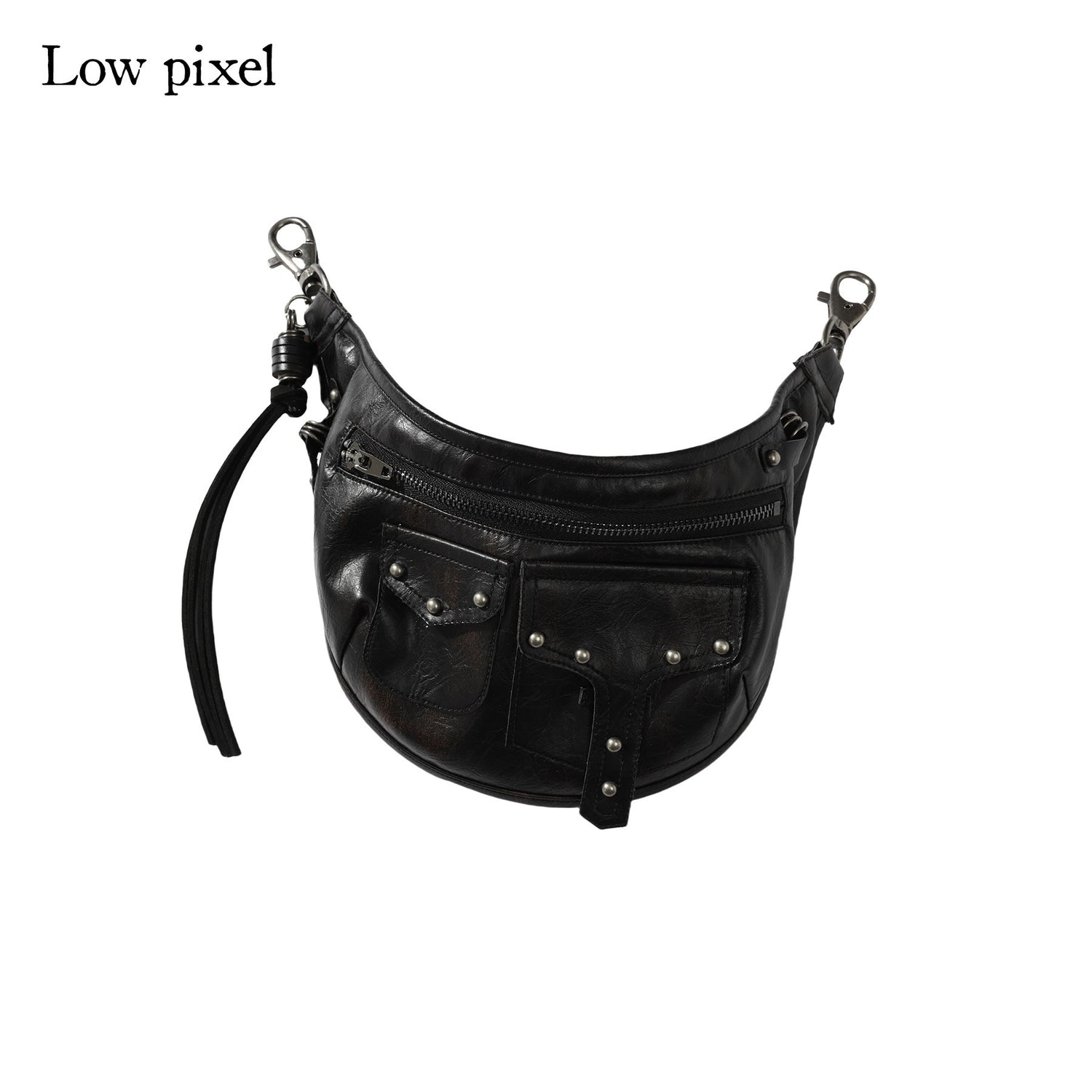 Low_pixel_Stretch_Cotton_Gothic_Panel_Slim_Mid_Low_Rise_Drawstring_Black_Women_Mini_Shorts_MISSTT