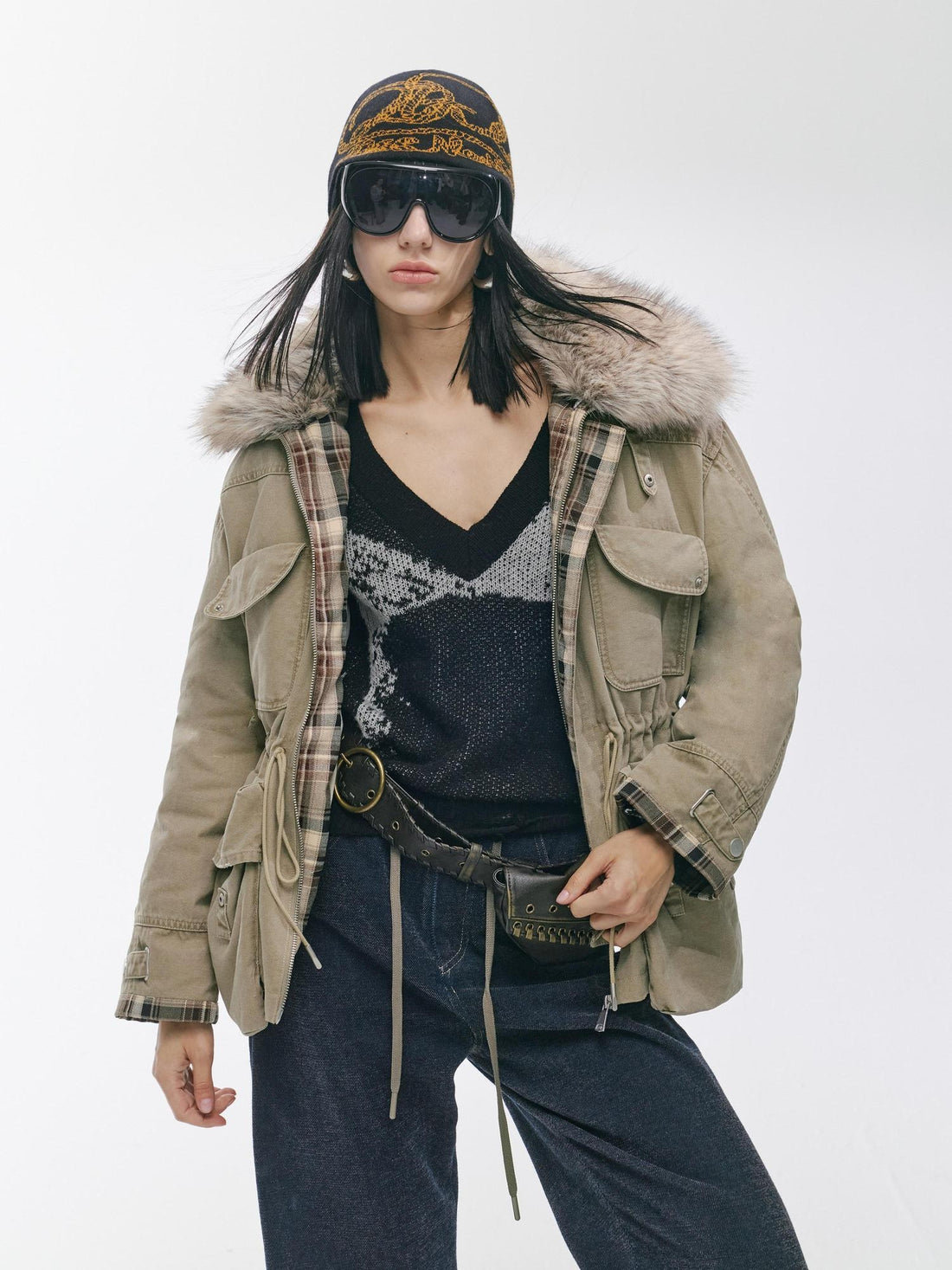 2th Desire 90 Percent White Duck Down Warm Studded Casual Turn Down Collar Down Jackets