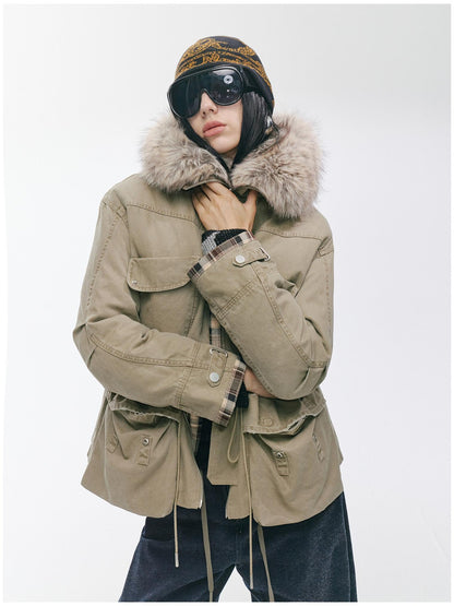 2th Desire 90 Percent White Duck Down Warm Studded Casual Turn Down Collar Down Jackets