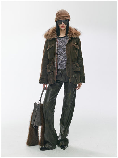 2th Desire 90 Percent White Duck Down Warm Studded Casual Turn Down Collar Down Jackets