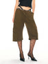2th Desire Army Green Detachable Cargo Mid High Waist Vintage Women&
