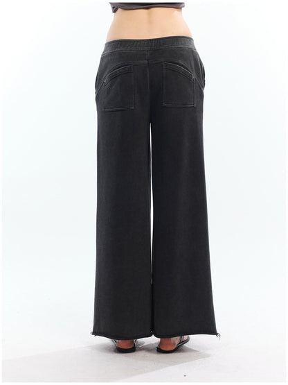 2th Desire Asymmetric Letter Print Leopard Patch Women&