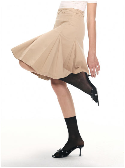 2th Desire Camouflage Pleated Punk Low Waist Women&