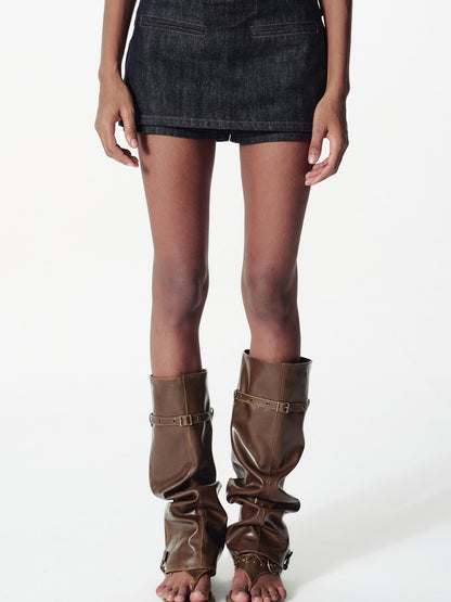 2th Desire Chunky Detachable Punk Sandals With Studded Straps And Adjustable Cuffs