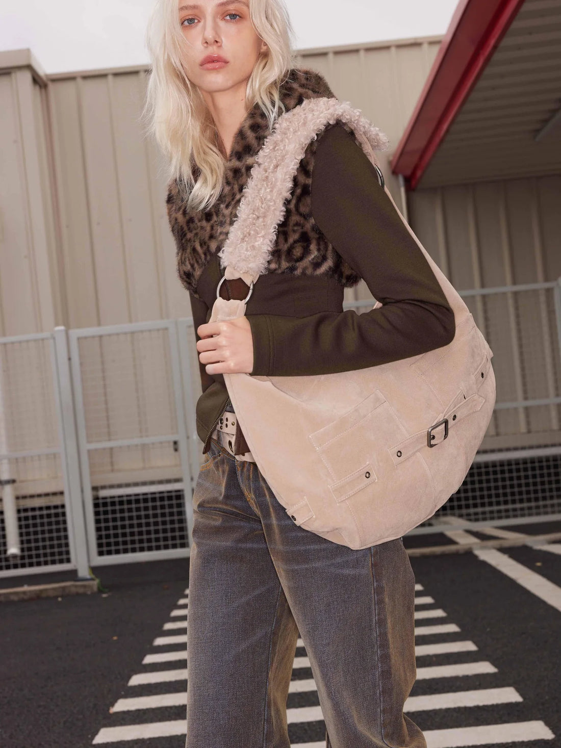 Cozy Winter Hooded Knit Cardigan With Fleece Wool Blend