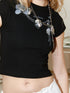 2th Desire Double Layer Shell Pearl Necklace With Y2K Pendant