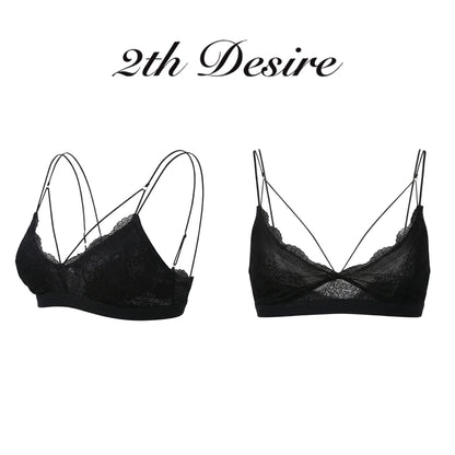 2th Desire Embroidered Floral Slim V-neck Cropped Women Nylon Spandex Short Sleeve T-Shirts