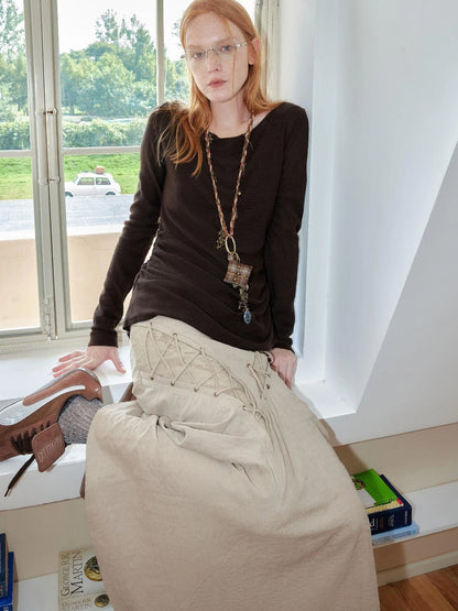 Handmade Punk Chunky Knit Layered Statement Necklace