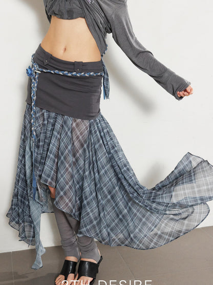 2th Desire Handwoven Linen Bohemian Beaded Stone Rope Belt