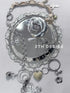 Heavy Multi Element Punk Cross Flower Waist Chain Necklace