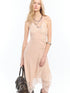 2th Desire Lace Hem Layered Asymmetric V-neck Camisole Women&