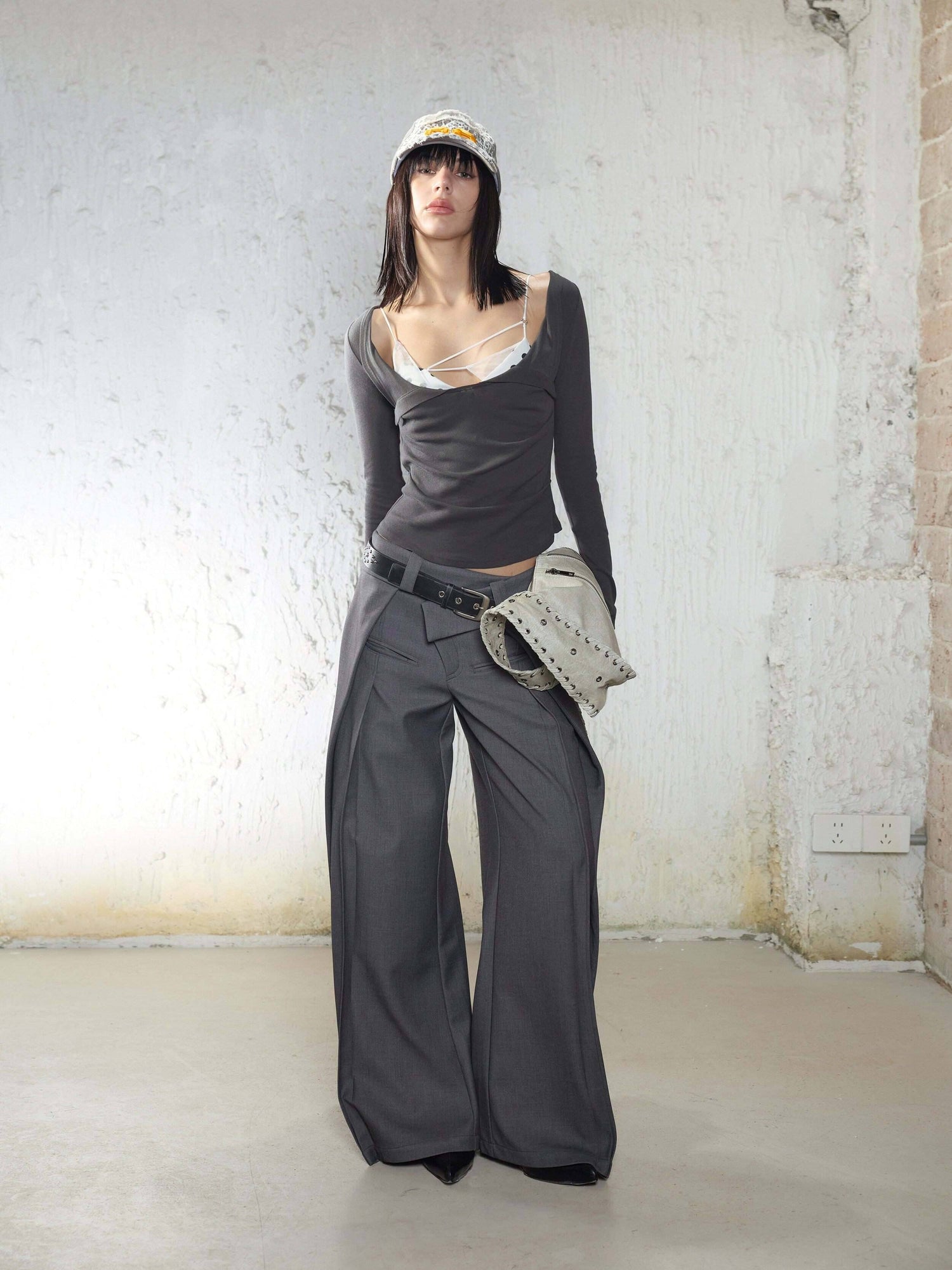 2th_Desire_Polka_Dot_Slim_Fit_Faux_Two_Piece_Women&