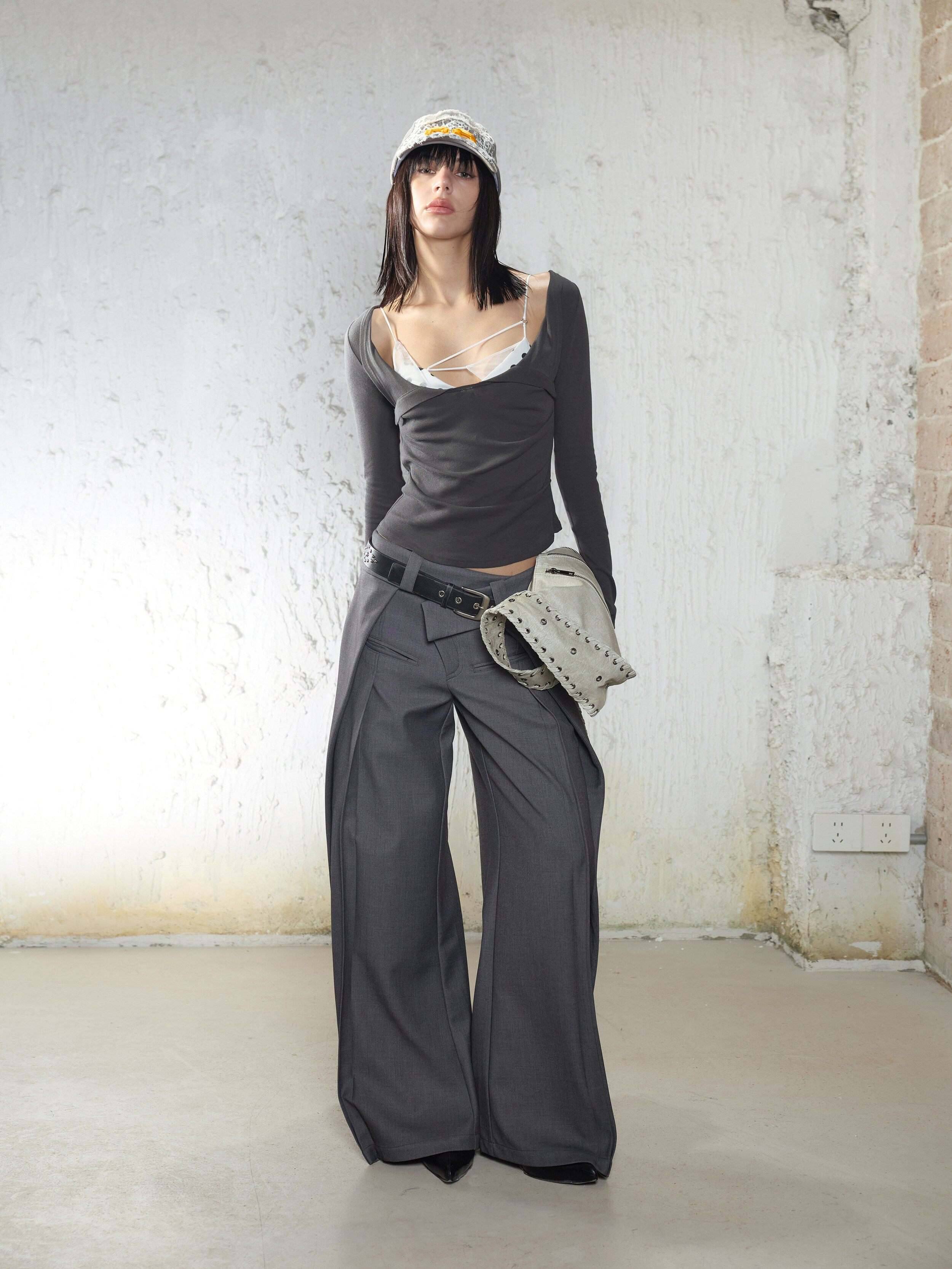 2th_Desire_Polka_Dot_Slim_Fit_Faux_Two_Piece_Women&