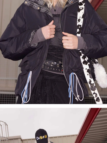 Removable Star Heart Patch Studded Snapback Cap