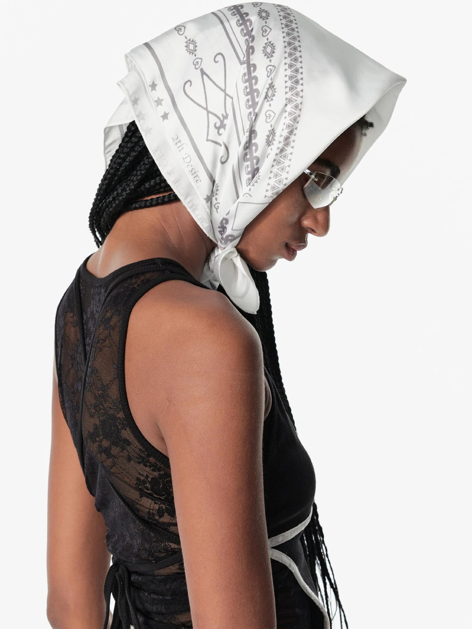 Retro Punk Snake Year Print Bandana