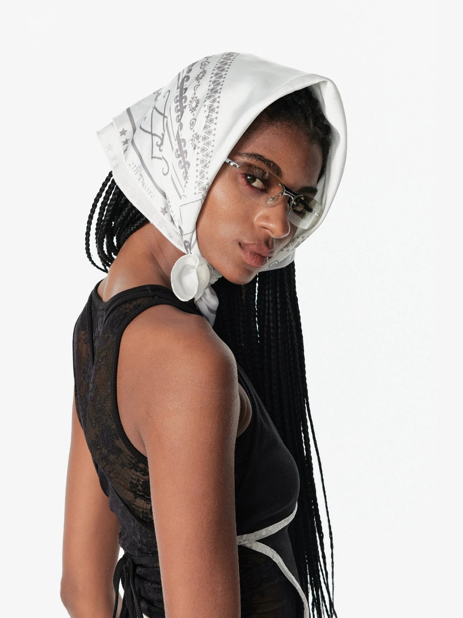 Retro Punk Snake Year Print Bandana