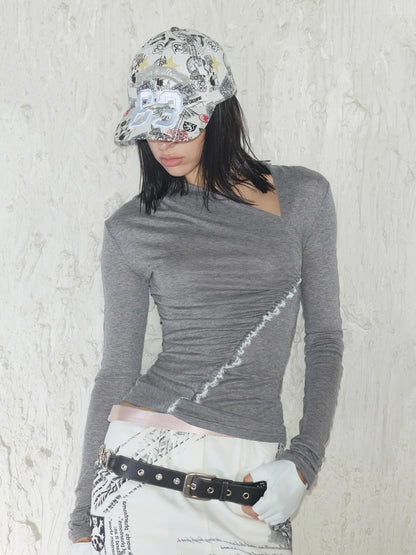 2th Desire Retro Rock Baseball Cap With Leopard Print And Newspaper Pattern