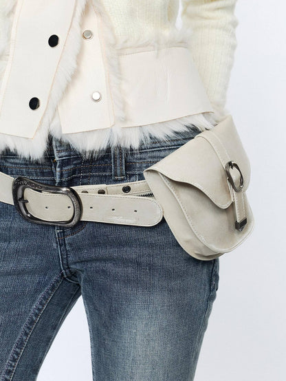2th Desire Studded Statement Polyester Waist Belt With Metal Buckle Women Fashion Belts