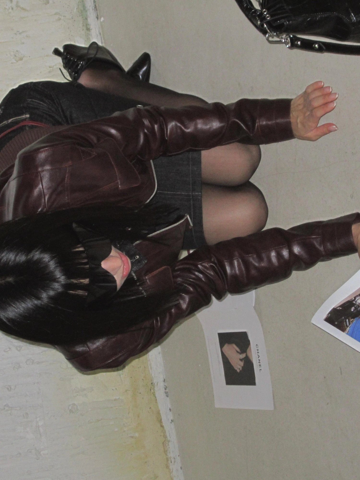 Vintage Distressed Punk Zipper Biker Jacket