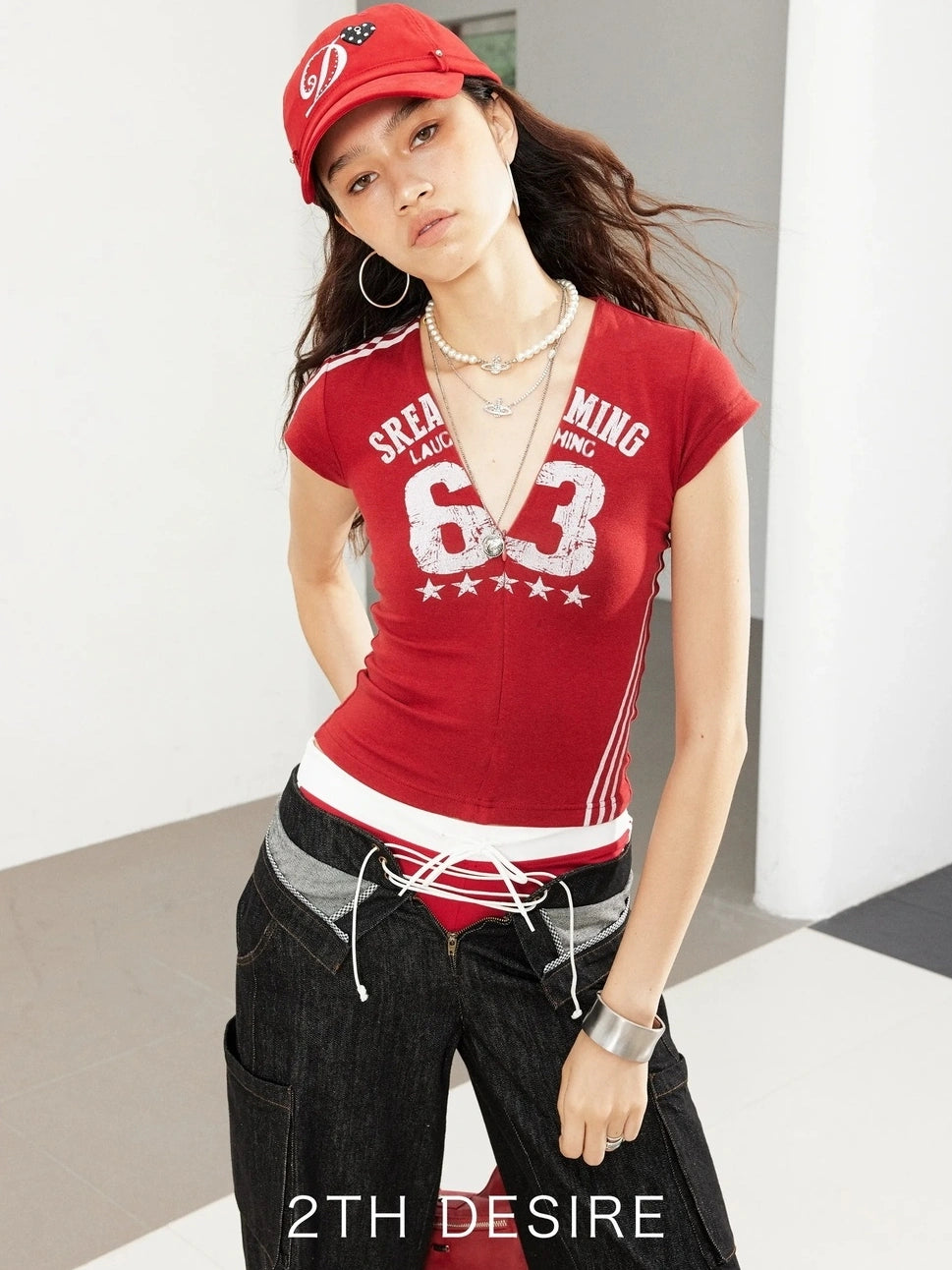 2th Desire Vintage Hibiscus Punk Studded Embroidered Baseball Cap Hat