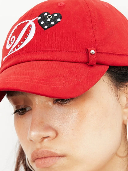 2th Desire Vintage Hibiscus Punk Studded Embroidered Baseball Cap Hat