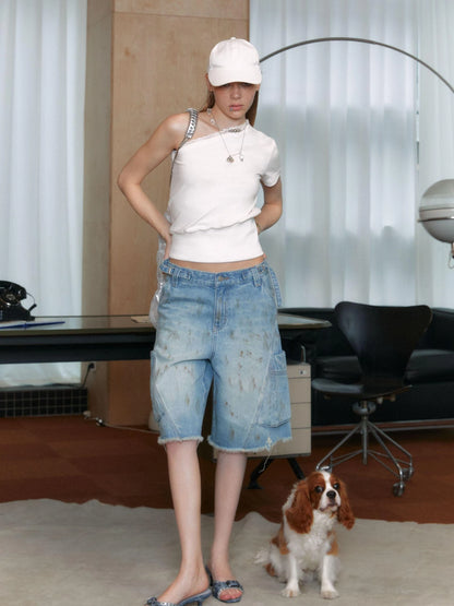 Vintage Punk Fish Mouth Kitten Heel Mules