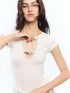 2th_Desire_White_Lace_Trim_V-neck_Cinched_Waist_Women&