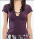 2th_Desire_White_Lace_Trim_V-neck_Cinched_Waist_Women&