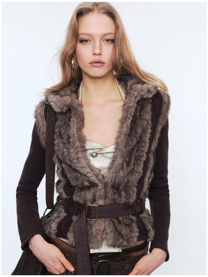 2th Desire Wool Blend Metal Trim Vintage Fitted Waist Women Knitwear Cardigans