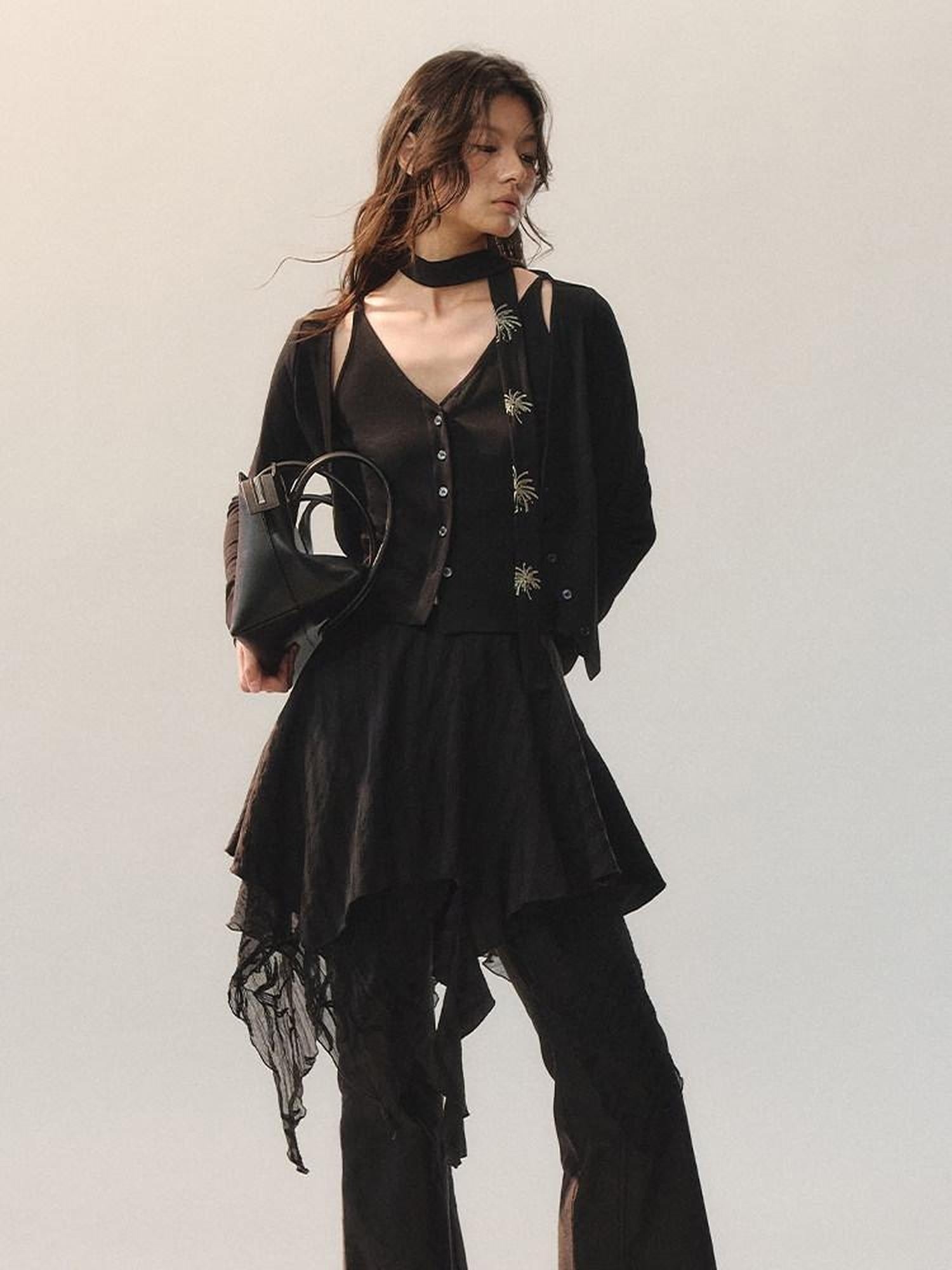 AnnoMundi Embroidered Modal Blend Casual Slim Cuffed Short Sleeve Women Knit Cardigans
