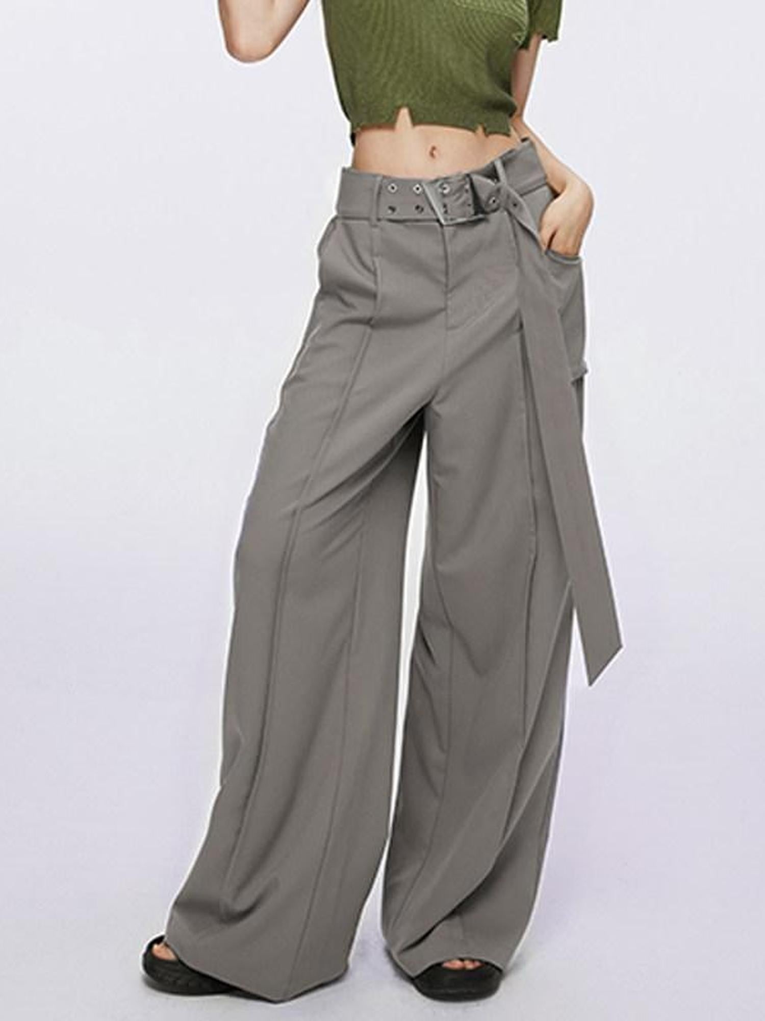 DKZ OFFICIAL Drapey Asymmetrical High Waist Pocket Women&