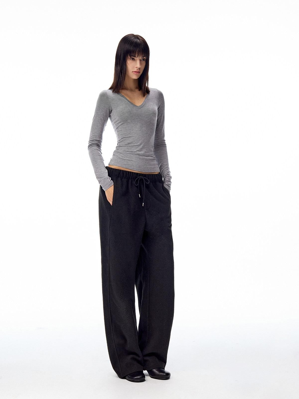Northbutsouth Tricolor V-neck High Stretch Slim Women&