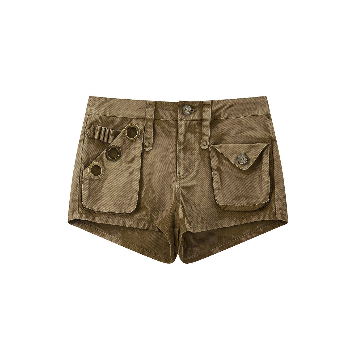 ALL iN plan Casual Relaxed Natural Waist Khaki Lightweight Design For Women Cargo Pants
