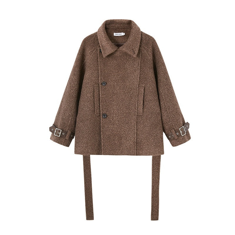 DIDDI_MODA_Fuzzy_Pocket_Open_Cardigan_Knitted_Two_Piece_Women&