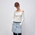 RUN_TO_THE_FUTURE_Quick_Dry_Modal_Slim_Asymmetric_Neckline_Cream_Cropped_Long_Sleeve_T-Shirts_MISSTT
