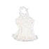 The_NeverMore_Fringe_Polyester_Round_Neck_Pullover_Crop_Top_Cream_Party_Women_Top_&_Skirt_Sets_MISSTT