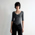 RUN_TO_THE_FUTURE_Moisture_Wicking_Casual_Slim_Panel_Crew_Neck_Solid_Grey_Short_Sleeve_T-Shirts_MISSTT