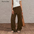 The NeverMore Durable Distressed Relaxed Fit Natural Waist Women Light Brown Wide Leg Jeans
