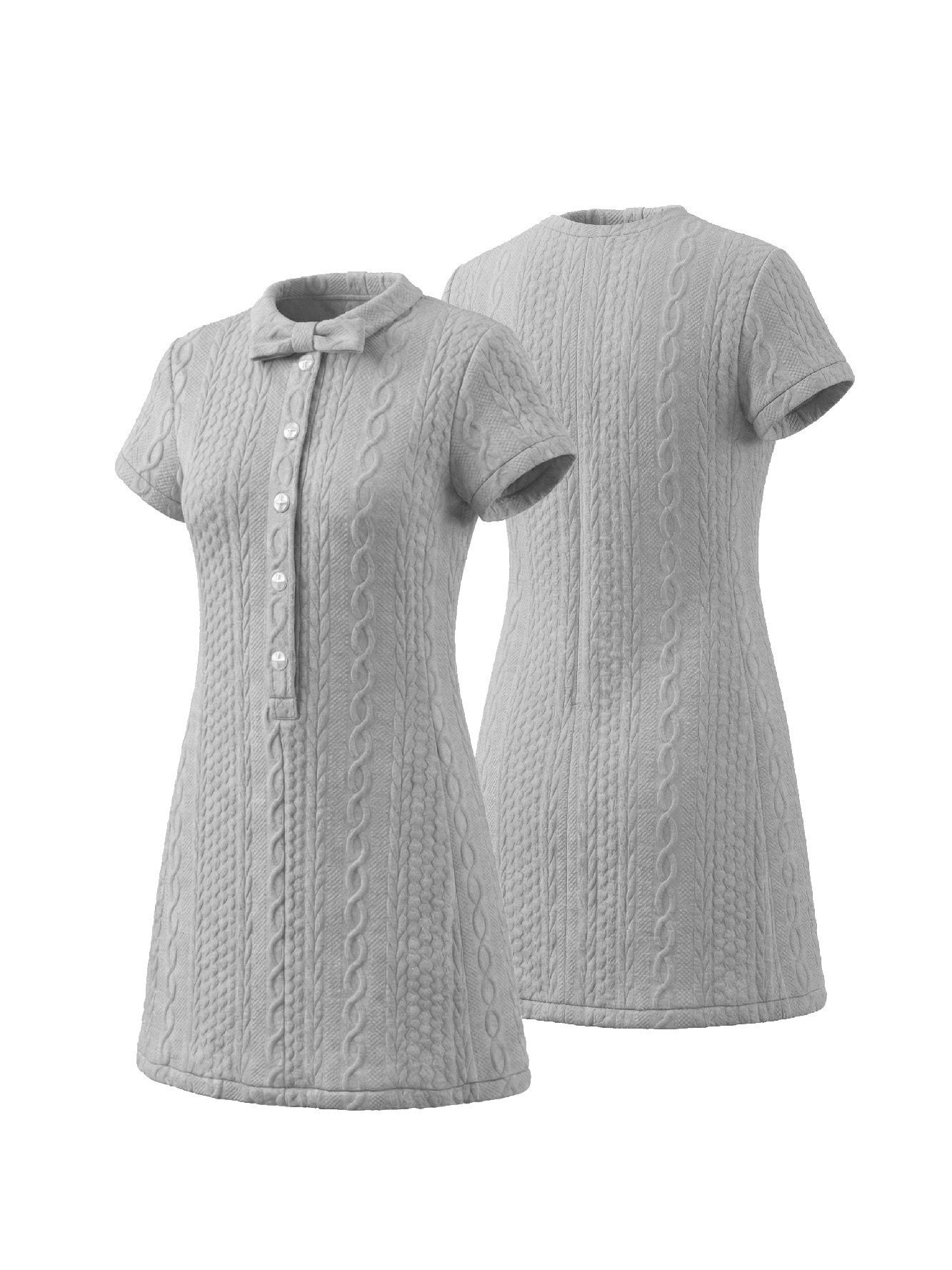 takeabreak_Light_Gray_Cable_Bow_Pearl_Button_Reversible_Women&